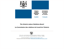 Tablet Screenshot of olrb.gov.on.ca