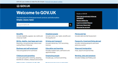 Desktop Screenshot of gov.uk