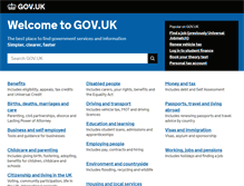 Tablet Screenshot of gov.uk