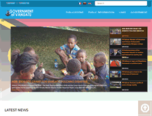 Tablet Screenshot of gov.vu