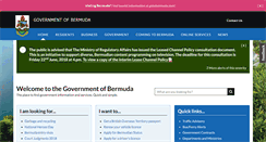 Desktop Screenshot of gov.bm