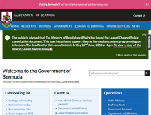 Tablet Screenshot of gov.bm