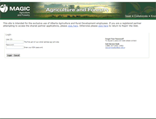 Tablet Screenshot of magic.agric.gov.ab.ca