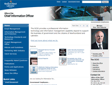 Tablet Screenshot of ocio.gov.nl.ca