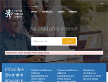 Tablet Screenshot of gov.cz