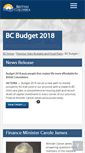 Mobile Screenshot of bcbudget.gov.bc.ca