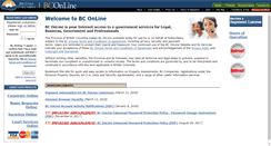 Desktop Screenshot of bconline.gov.bc.ca