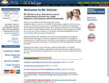 Tablet Screenshot of bconline.gov.bc.ca
