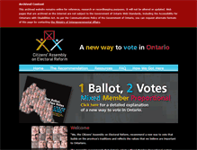 Tablet Screenshot of citizensassembly.gov.on.ca