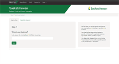 Desktop Screenshot of bizpal.gov.sk.ca