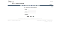 Desktop Screenshot of fdri.mto.gov.on.ca