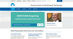Desktop Screenshot of gov.nt.ca