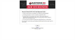 Desktop Screenshot of eregister.electionsbc.gov.bc.ca