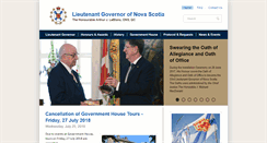 Desktop Screenshot of lt.gov.ns.ca