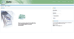 Desktop Screenshot of insite.gov.pe.ca