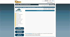 Desktop Screenshot of geology.gov.yk.ca