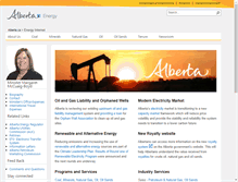 Tablet Screenshot of energy.gov.ab.ca