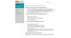 Desktop Screenshot of earlychildhoodeducator.gov.bc.ca