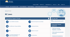 Desktop Screenshot of ecb.gov.bc.ca