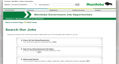 Desktop Screenshot of jobsearch.gov.mb.ca