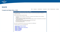 Desktop Screenshot of cado.eservices.gov.nl.ca