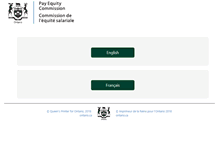 Tablet Screenshot of payequity.gov.on.ca