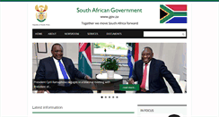 Desktop Screenshot of gov.za