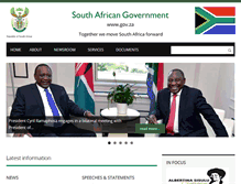 Tablet Screenshot of gov.za