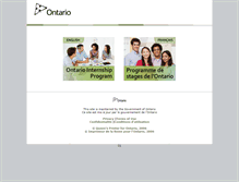 Tablet Screenshot of internship.gov.on.ca