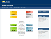 Tablet Screenshot of mtonline.gov.bc.ca