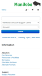 Mobile Screenshot of library.edu.gov.mb.ca