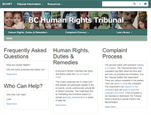Tablet Screenshot of bchrt.gov.bc.ca